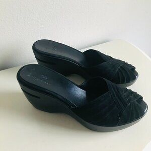 Cole Haan Air Black Austyn Suede Mule Size 9.5